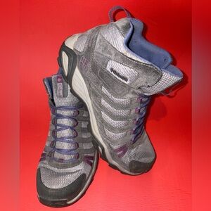 Columbia Gray and Purple Women's Trail Boots size 10